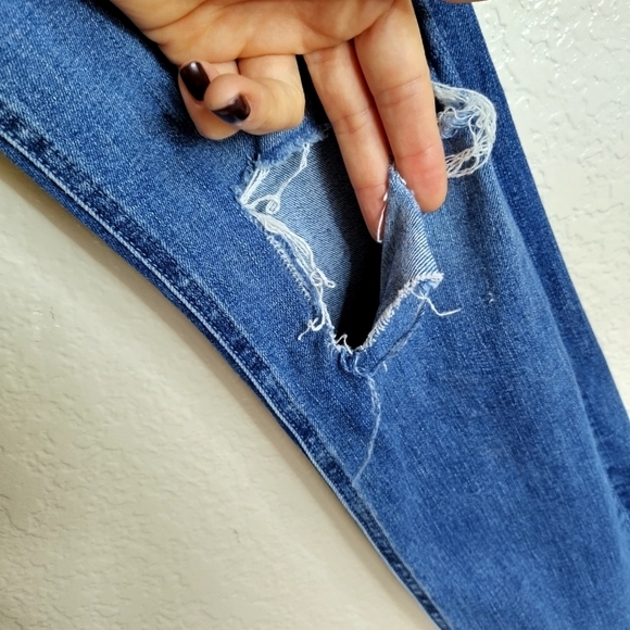 Mother the mid rise dazzler ankle fray in weekender warrior sz 27 - Picture 5 of 12